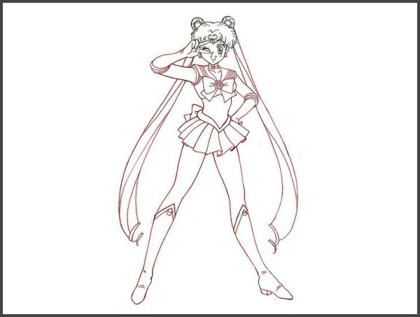Рисунки карандашом аниме Сейлор Мун