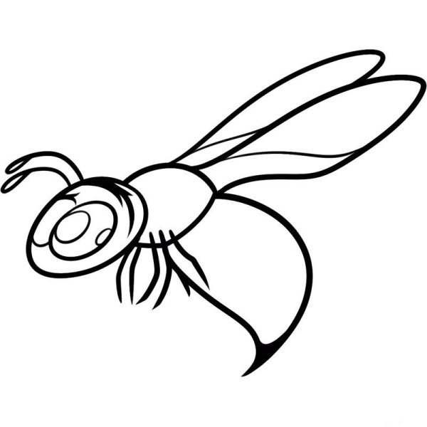 Оса для раскрашивания детям