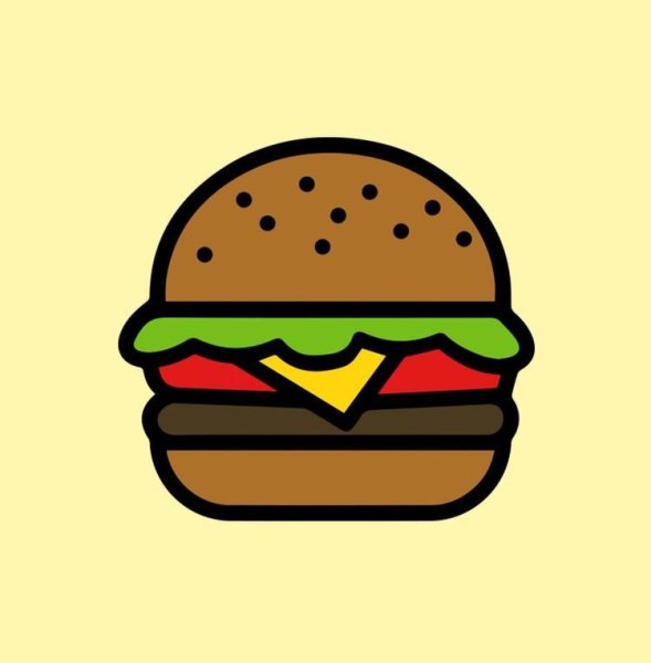 Бургер рисунок для детей