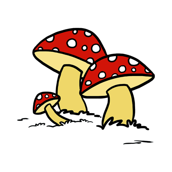 Грибочек рисунок