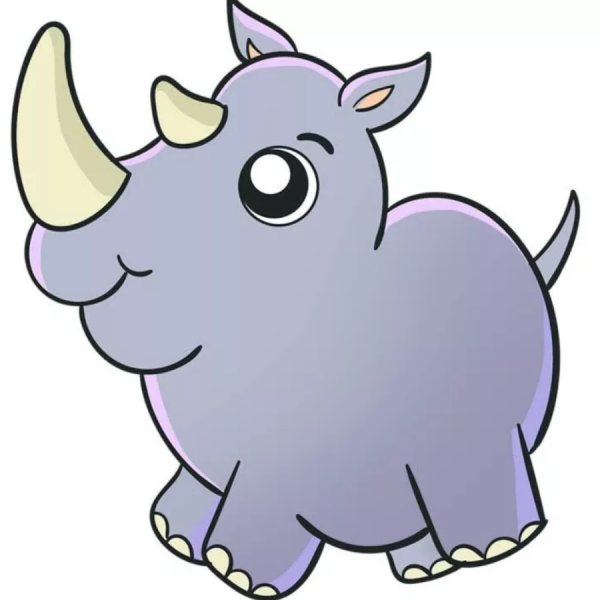 Рисуем носорога с детьми