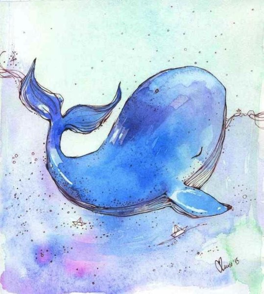 Кит рисунок