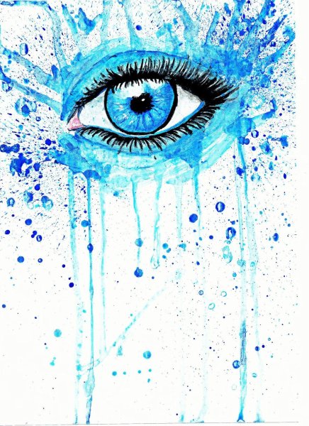 Голубика нарисованная