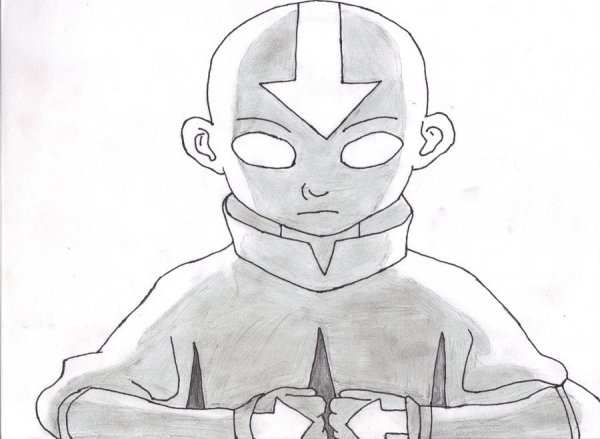 Аватар Легенда об Аанге для срисовки