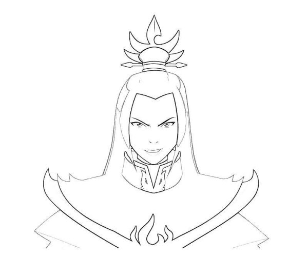 Азула раскраска