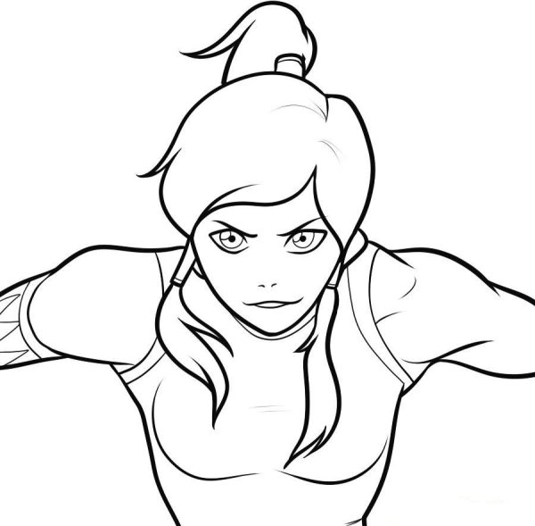 Раскраски аватар Легенда о Корре