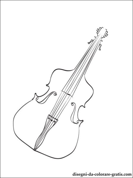 Скрипка по этапное рисование