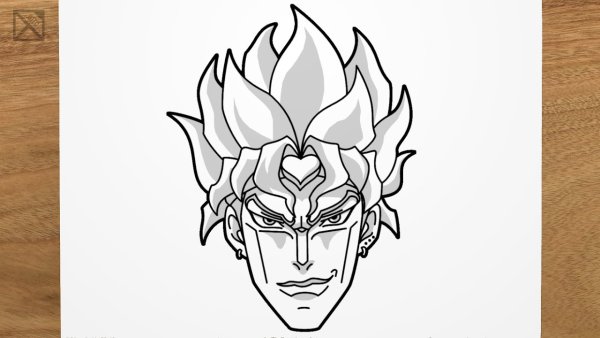 Джоджо карандашом для срисовки