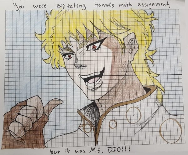 Дио рисунок легкий