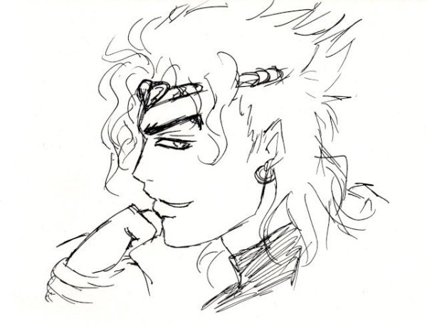 Нарисовать дио Брандо