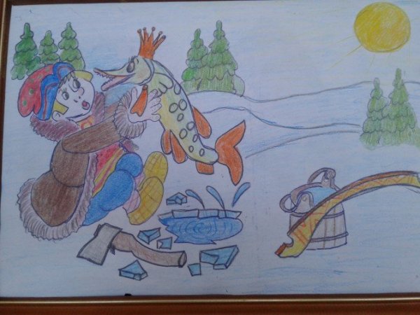 Щука в ведре Емеля