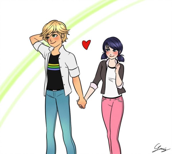 Леди баг и супер кот Маринетт и Адриан