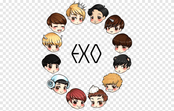 Группа EXO рисунки