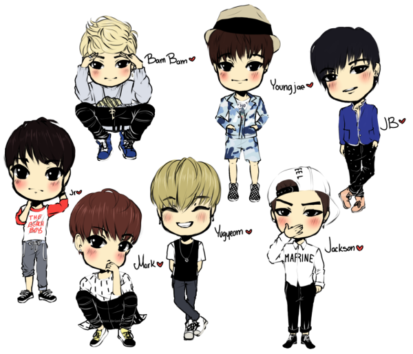 K Pop БТС Чиби