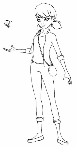 Эдриан леди баг раскраска