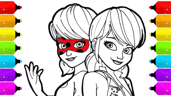 Нарисовать Маринетт легко