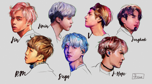 Корейское сердечко БТС