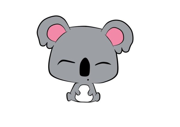 Коала рисунок для срисовки