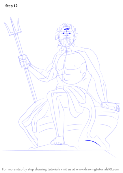 Нарисовать Посейдона