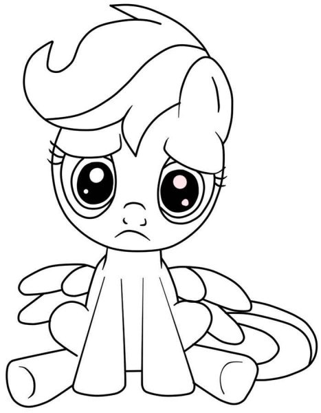 Раскраски для детей понивиль