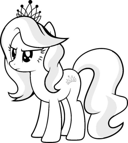 Раскраска my little Pony трикси