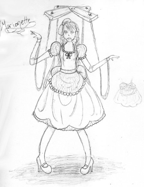 Марионетка для срисовки