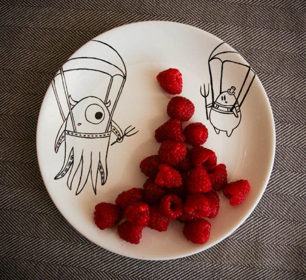 Рисование на тарелках