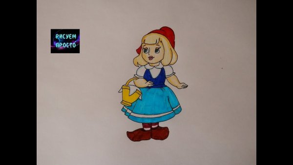 Красная шапочка срисовать