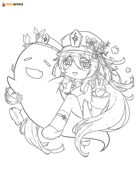 Ху Тао рисунок