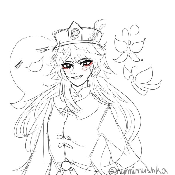 Ху Тао набросок