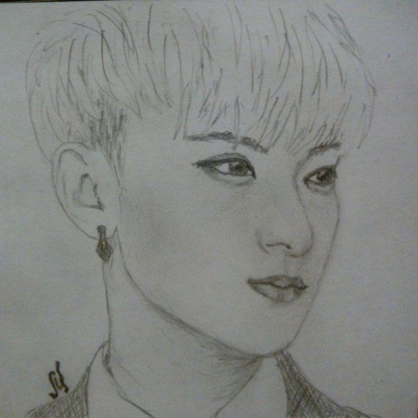 Ху Тао Геншин черно белая