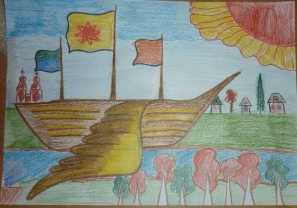 Летучий корабль рисунок