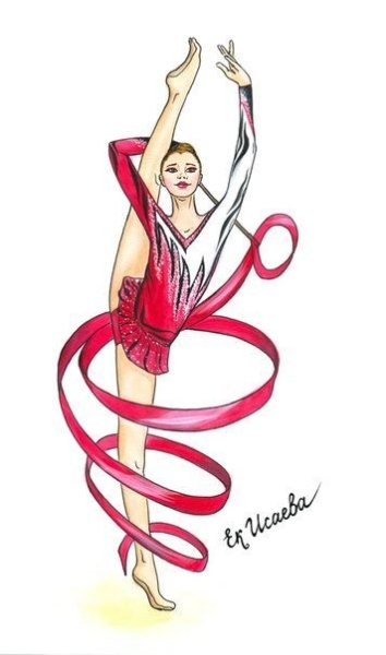 Гимнастка рисунок