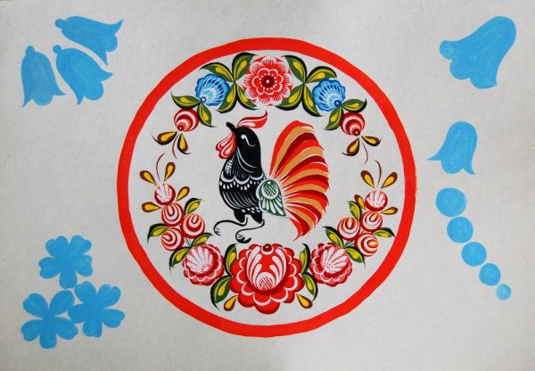 Городецкая кистевая роспись