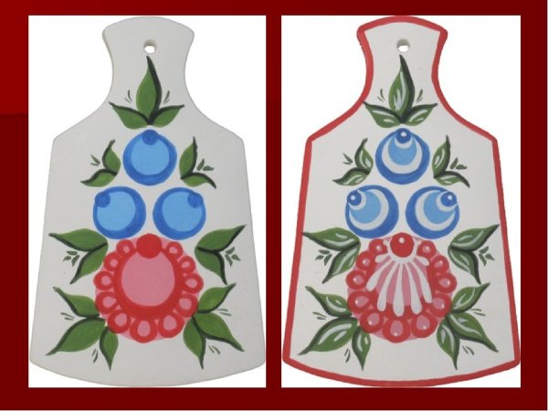 Городецкая роспись теневка