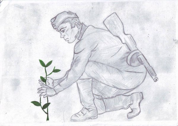 Рисунок на тему мы этой памяти верны