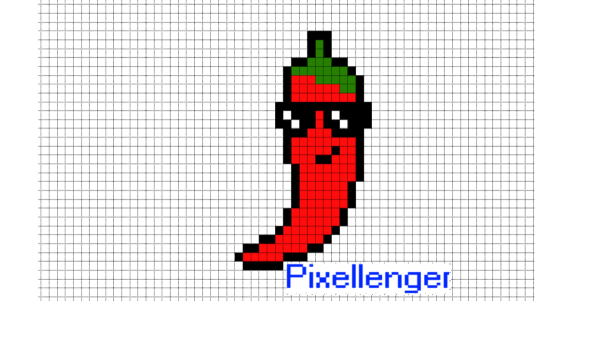 Рисование по клеточкам перец