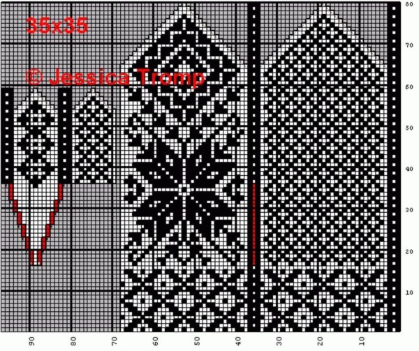 Узоры для варежек жаккард