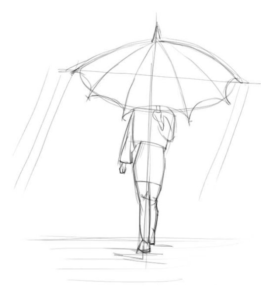 Легкий рисунок человека