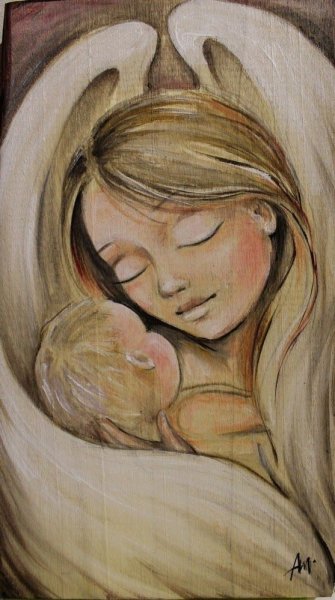 Мама ангел рисунок