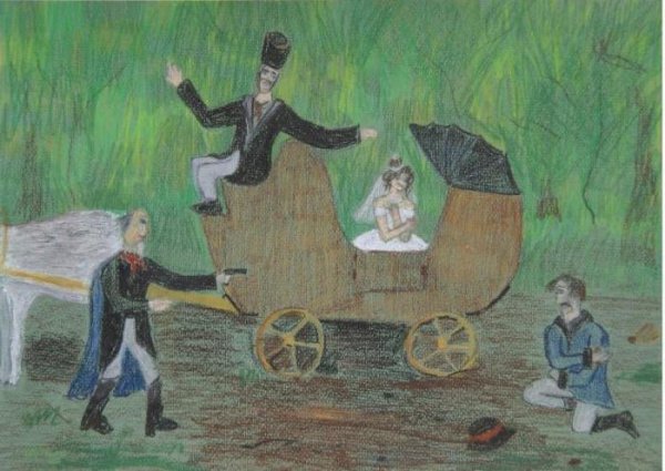 Кавказский пленник рисунок легкий