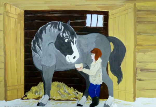 Иллюстрация к рассказу тёплый хлеб