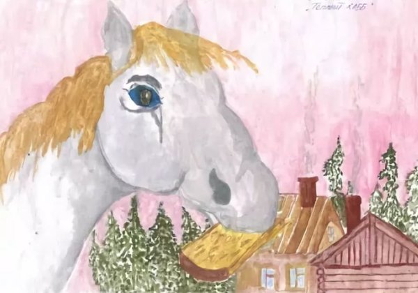 Детские рисунки к рассказу теплый хлеб