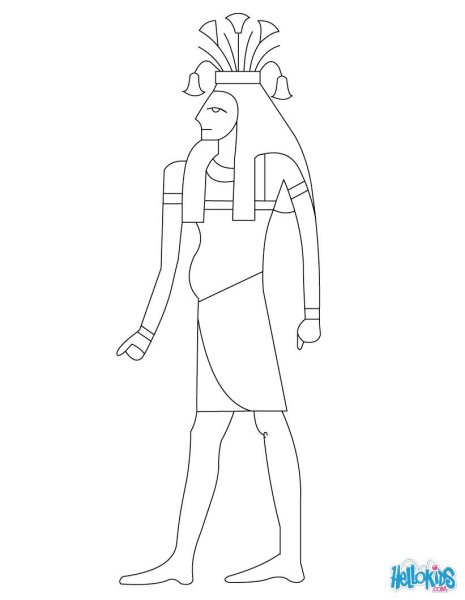 Египетский фараон рисунок Тутанхамон