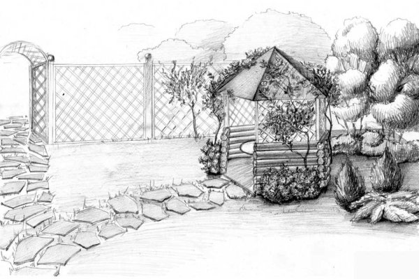 Ландшафт карандашом