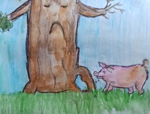 Иван Крылов свинья под дубом