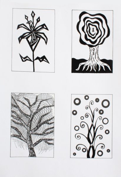 Графическая стилизация дерева