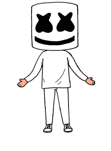 Маршмеллоу певец рисунок