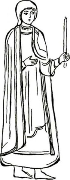 Нарисовать княгиню Ольгу