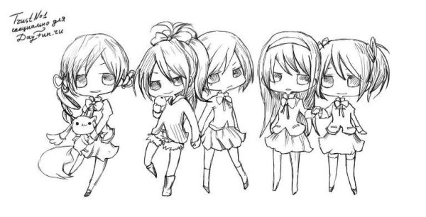 Маленькие рисунки аниме